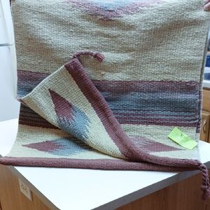 Woven Horse Pad with Geometric Design